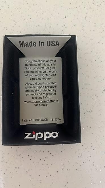 Zippo benzinli alışqan – mavi xrom (Made in USA) - Brend: Zippo - — 5