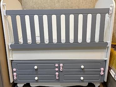 cehiz alemi: Oğlan və qız üçün, Dördbucaq, Beşik, Dəst ilə, Matras ilə, Yellənmə mexanizmsiz — 1