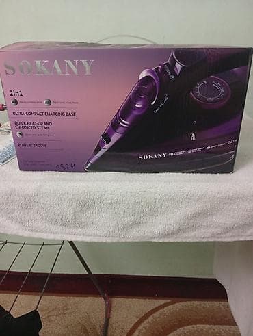 SOKANY 2-in-1 buxarlı ütü Xüsusiyyətlər: - 2 rejim: naqilsiz rahat