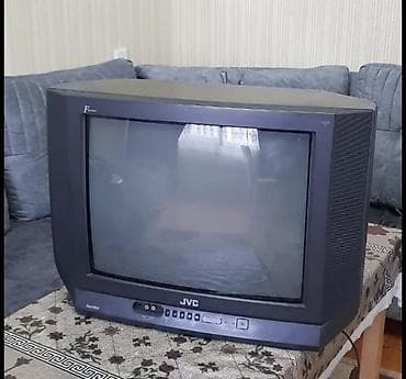 televizo: JVC kineskop televizoru - Model: JVC AV-21FMG2B/B (etiketdə — 1