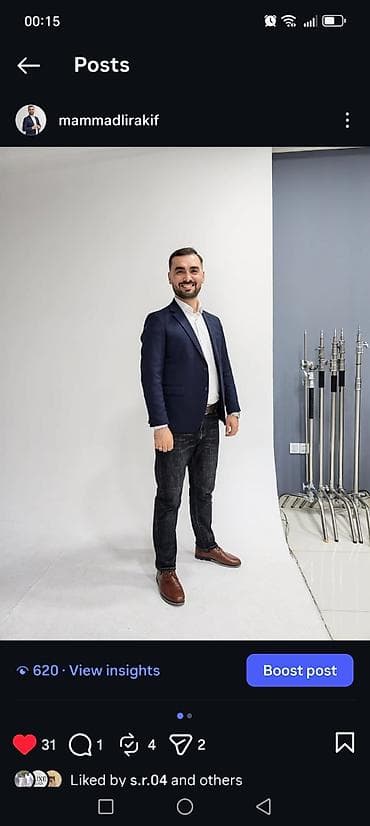 Modellər: Model, Kişi, 33 yaş, 3-5 illik təcrübə — 4