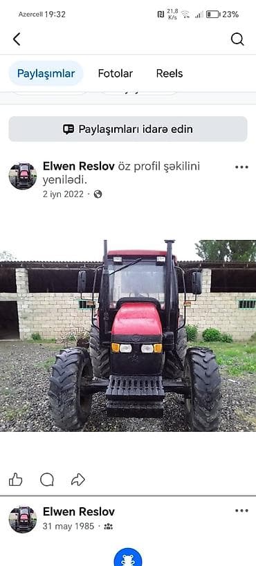 lalafo ekskavator satisi: Kənd təsərrüfatı üçün universal təkərli traktor - Rəng: qırmızı-qara — 1