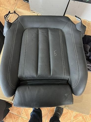 dəri oturacaq: Avtomobil oturacağı üçün orijinal dəri üzlüklər dəsti - Rəng: qara - — 3