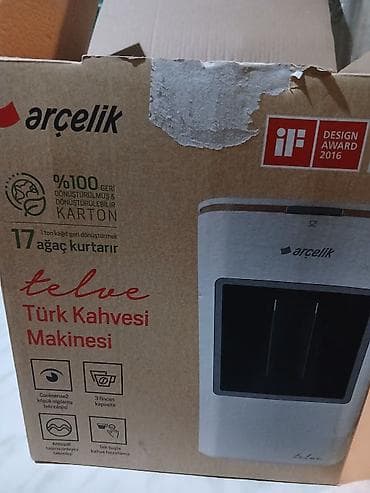note 14 pro: Arçelik Telve Türk Qəhvəsi Maşını – model K 3300 (rəng: ağ) — 1