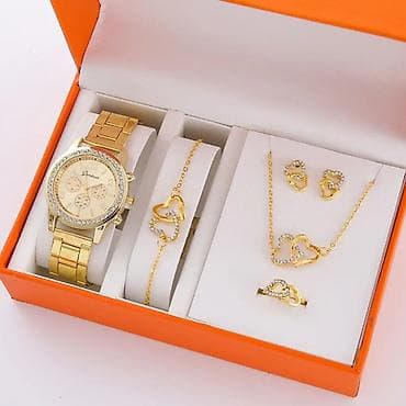 Zərgərlik əşyaları: Yeni, Klassik Saat dəsti, rəng - Qızılı — 1