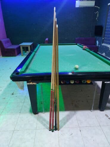 yoga mat baku: Bilyard/Pool masası - Klassik yaşıl örtüklü bilyard masası - 6 cib — 3