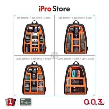 Enerji qurğuları: Fotoa və video kamera çantası❗️PULUZ Brendi❗️ 1. Cib müxtəlif — 3