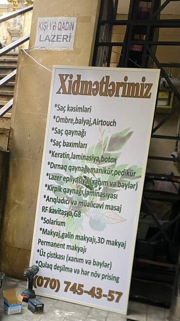 Boşqablar: Xüsusi vitrin və fasad üçün hazırlanmış reklam lövhələri və işıqlı — 3