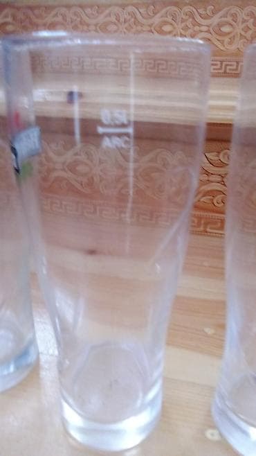 cay desti: Stəkanlar, Şüşə, 8 ədədli dəst, 500 ml — 2