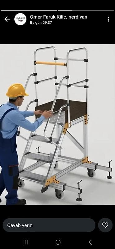 nərdivan: Alüminium nərdivan və platforma nərdivanları – peşəkar və ev — 9