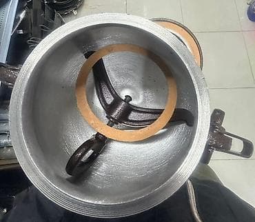 sobalar: Döküm təzyiq qazanı (mangal/kənd tipli) - Material: qalın divarlı — 4