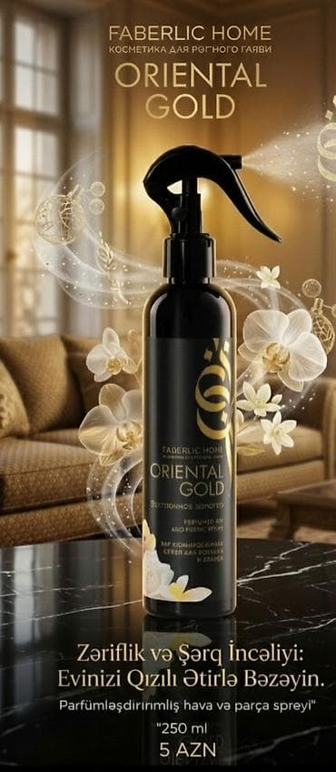 Faberlic Home Oriental Gold – parfümləşdirilmiş hava və parça spreyi