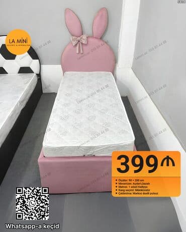 tek qrafat: Oğlan və qız üçün, Çarpayı, Bazalı, Matras ilə, Siyirməli — 1