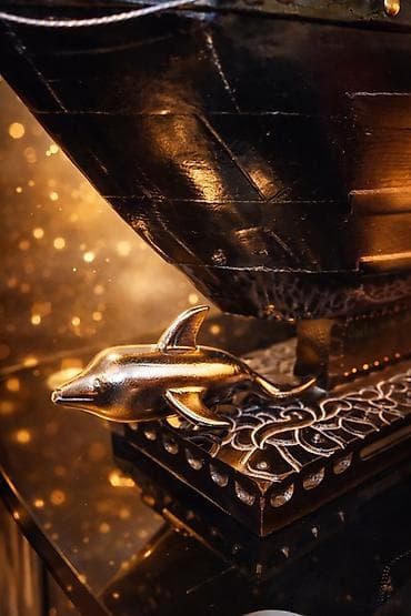 Gəmi modelləri: Dekorativ yelkənli gəmi maketi - Material: əsasən ağac və metal — 2