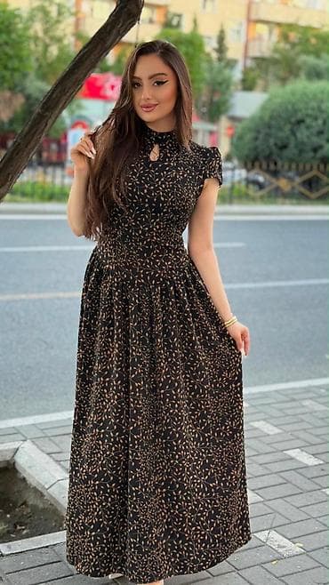 don geyim: Qadınlar üçün maxi don - Model: Yüksək belli, ətək hissəsi geniş — 9