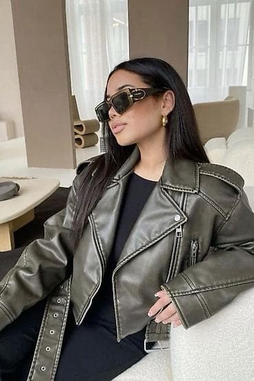 kurtka dəri: Dəri kurtka, Zara, XS — 8
