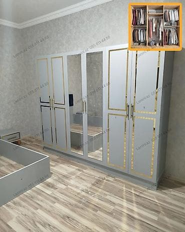 dekor ref: 6 Qapılı Dolab Böyük ailələr və çox geyimi olanlar üçün maksimum — 1