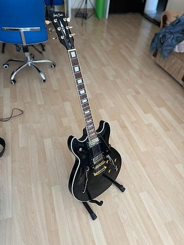 gitara ibanez: Harley Benton HB-35 Plus (Black) — satılır Epiphone ES-335 tipli — 1