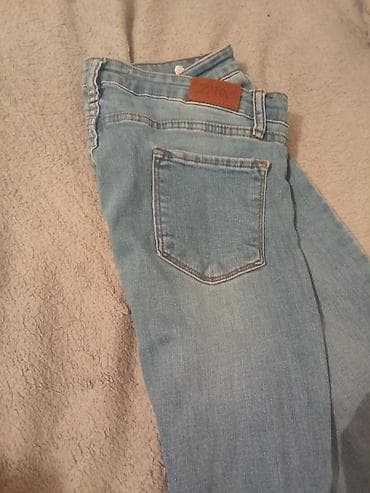 Məhsul: Açıq mavi denim şalvar 2 dəfə geyinilib - Brend: Zara (arxa — 3