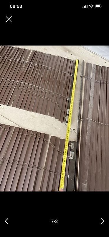 pane: Məhsul: Yatay jalüz pərdələr (qəhvəyi rəng) Təsvir: - Material — 5