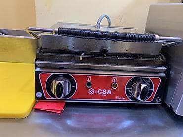 Peşəkar mətbəx avadanlıqları paketi - CSA Inox panini/toast qril –
