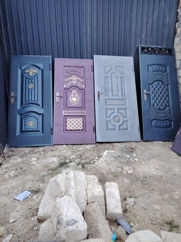 qapı uzlukleri: Dəmir giriş qapısı möhkəm və dayanıqlı materialdan hazırlanıb — 16