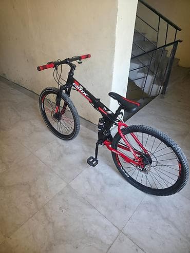 mini velosiped: BMX GTM tipli dağ velosipedi. Qara-qırmızı rəng kombinasiyasında — 2