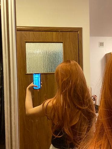 ereb qizili instagram: Парик, очень красивые рыжие волосы 👩🏻‍🦰✨ цена 15 азн, первому — 2