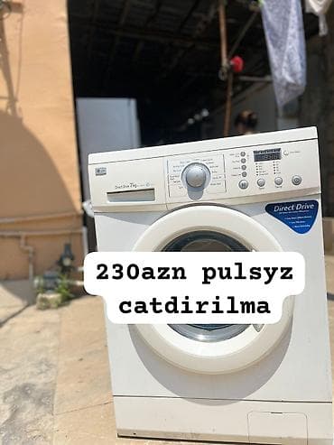 ev masin: Paltaryuyan maşın LG, 7 kq, Avtomat, Qurutmasız, Kredit yoxdur — 1