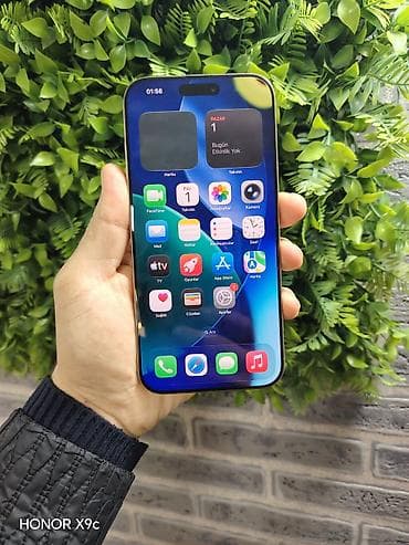 apple ekran: IPhone 16 Pro Max, 256 GB, Desert Titanium, Zəmanət, Simsiz şarj, Face ID — 2