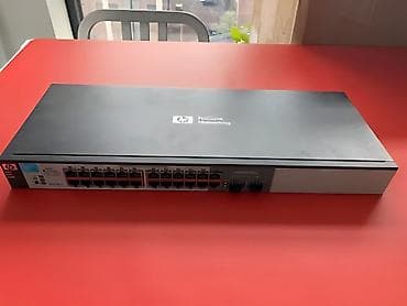 modem ev interneti: HP ProCurve 1810G-24 Switch (J9450A) - 24 ədəd 10/100/1000 Mbps RJ-45 — 1