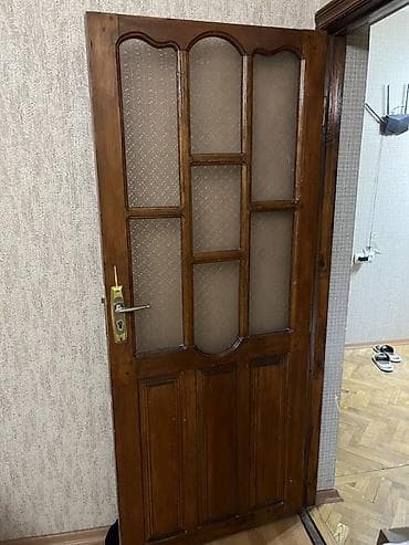 Taxta şüşəli daxili qapılar dəsti Real alıcıya endirim olunacağ - — 2