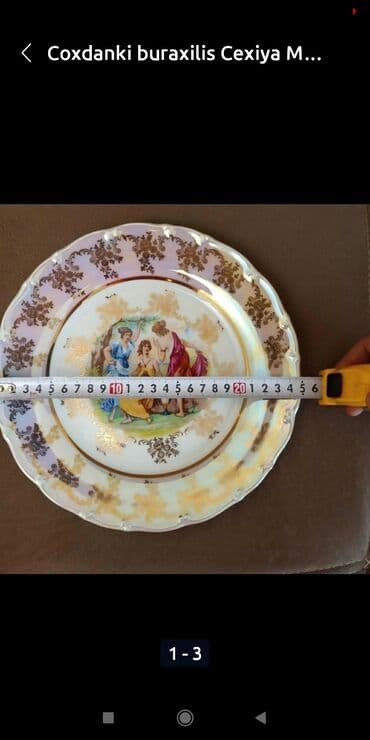 taxta boşqab: Boşqablar, 1 əd, rəng - Ağ, Farfor, Çexiya — 2