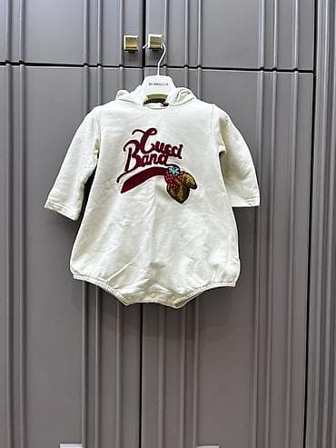 9 ay Gucci ideql veziyyetde Uşaq üçün kapüşonlu romper