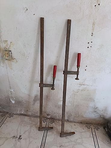 Ремонт и строительство: Ağır işlər üçün iki ədəd iri ölçülü sıxac (bar clamp). - Material — 1