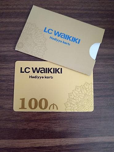 Digər: Məhsul: LC Waikiki Hədiyyə Kartı - Dəyər: 100 ₼ (kartın üzərində — 1