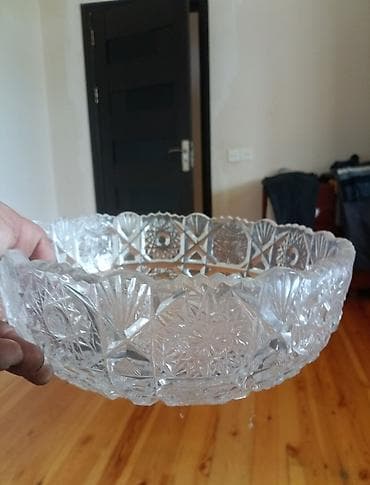 coca cola stekan: Kəsimli şüşə qablar dəsti - Material: qalın, şəffaf kəsimli şüşə - — 8