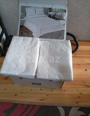 yataq ortuyu: Kübra Home Collection yataq örtüyü dəsti - Rəng: ağ, klassik və zərif — 3