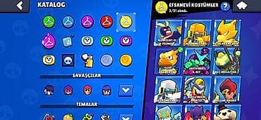 tava: Brawl Stars hesabı – yüksək səviyyəli oyun profili - Kupa yolu: 30 — 9
