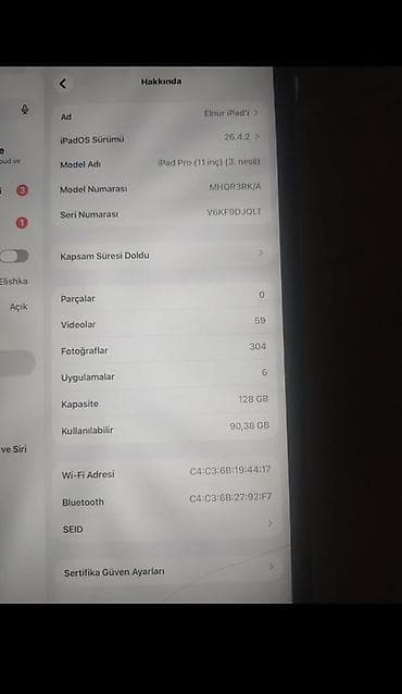 samsung 12 s: İşlənmiş Apple iPad Pro 11 (2021), 11", 128 GB — 5