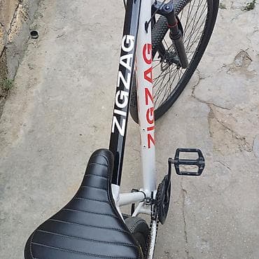 ZIGZAG şəhər/trek velosipedi - Rəng: ağ-qara (ZIGZAG loqosu) - — 3