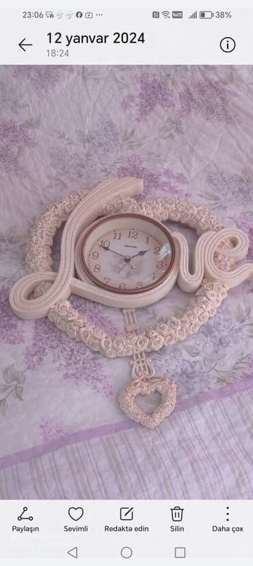 divar dekoru: Divar saatları, Saniyə əqrəbi — 1