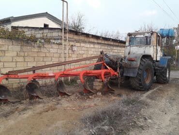 турбо аз трактор: Ağır sahə işləri üçün güclü təkərli traktor və arxadan qoşulan kotan — 4