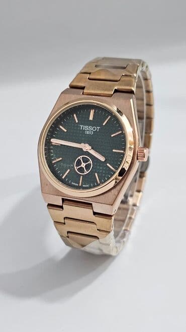 Kişi ayaqqabıları: Yeni, Qol saatı, Tissot, rəng - Qızılı — 4