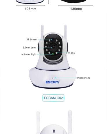 Videomüşahidə: Escam G02 ve G01 📢Diqqət Diqqət.Original wifi Kamera bizdə 6 ay bütün — 3
