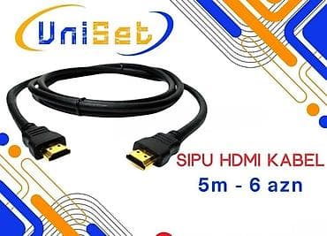 HDMI kabel 1.5 metr Şəhər: Bakı Malın tipi: Kabellər və adapterlar — 1