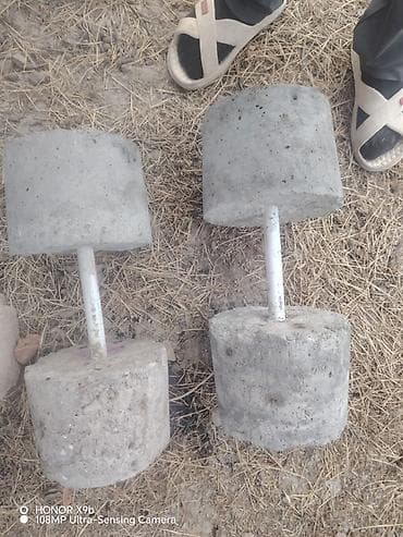 islenmis sifirler: Beton qantel dəsti(Endirim olacaq!) - Material: hər iki tərəfi bərk — 1