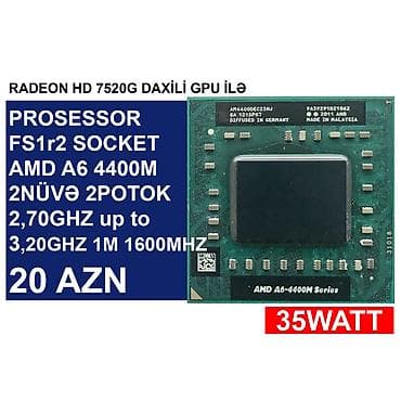 cpu i7: Prosessor “LGA FS1r2 AMD A6-4400M” ⭐LGA FS1r2 AMD A6-4400M — 1