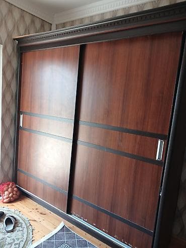 2 qapılı, Qəhvəyi, Digər material, Kupe, Düz dolab