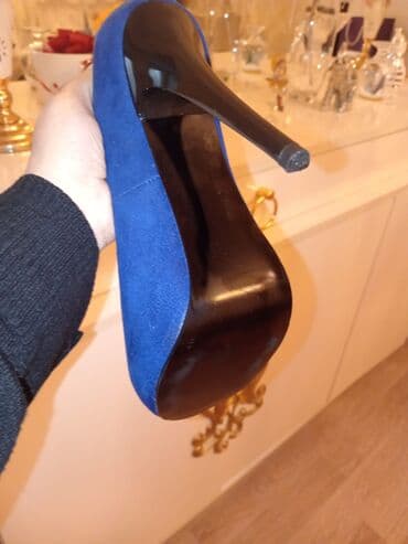 barya ayakkabı: Tuflilər, Ölçü: 37, rəng - Göy, Yeni — 4